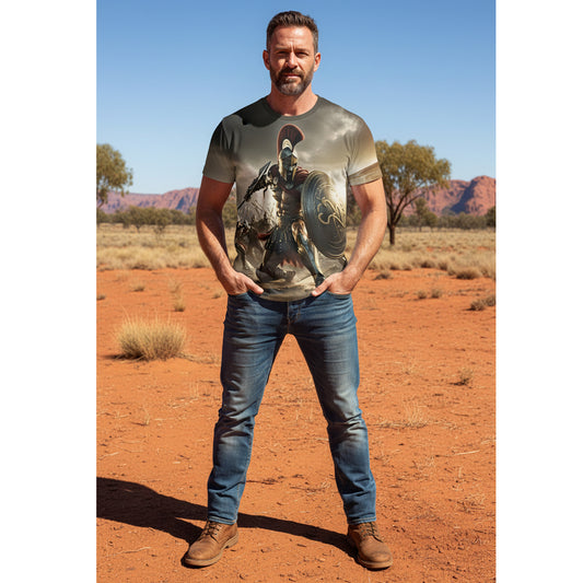 Channel the legendary spirit of ancient warriors with this bold 3D printed tee that brings history to life. Crafted from robust 100% polyester, it delivers exceptional durability and colour retention that outlasts ordinary cotton alternatives. www.moralepatches.com.au