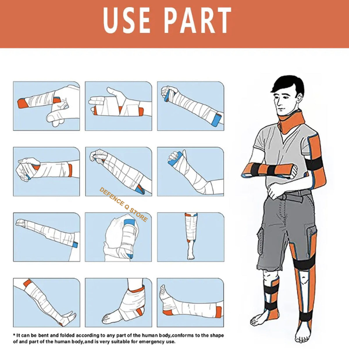 Splints In Rescue Emergency Survival Splint – Morale Patches Australia