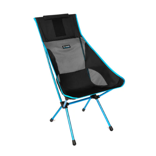 The Helinox Sunset Camping Chair packs down to a portable 47 x 12 x 14cm in its included bag and weighs just 1.6kg. Strong and light, the heart of its innovative design is a frame made from a proprietary DAC aluminium alloy delivering a maximum strength-to-weight ratio that comfortably holds up to 145kg. www.moralepatches.com.au