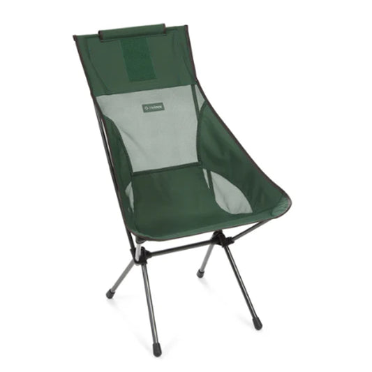 The Helinox Sunset Camping Chair packs down to a portable 47 x 12 x 14cm in its included bag and weighs just 1.6kg. Strong and light, the heart of its innovative design is a frame made from a proprietary DAC aluminium alloy delivering a maximum strength-to-weight ratio that comfortably holds up to 145kg. www.moralepatches.com.au