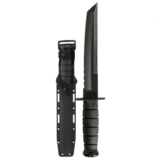 The Tanto blade shape, of Asian influence, has a thick pointed blade that’s good for penetration.  Coupled with a glass-filled nylon sheath this knife is designed for the toughest of tasks.  Tang stamped USA. Hard plastic MOLLE compatible sheath included. www.moralepatches.com.au