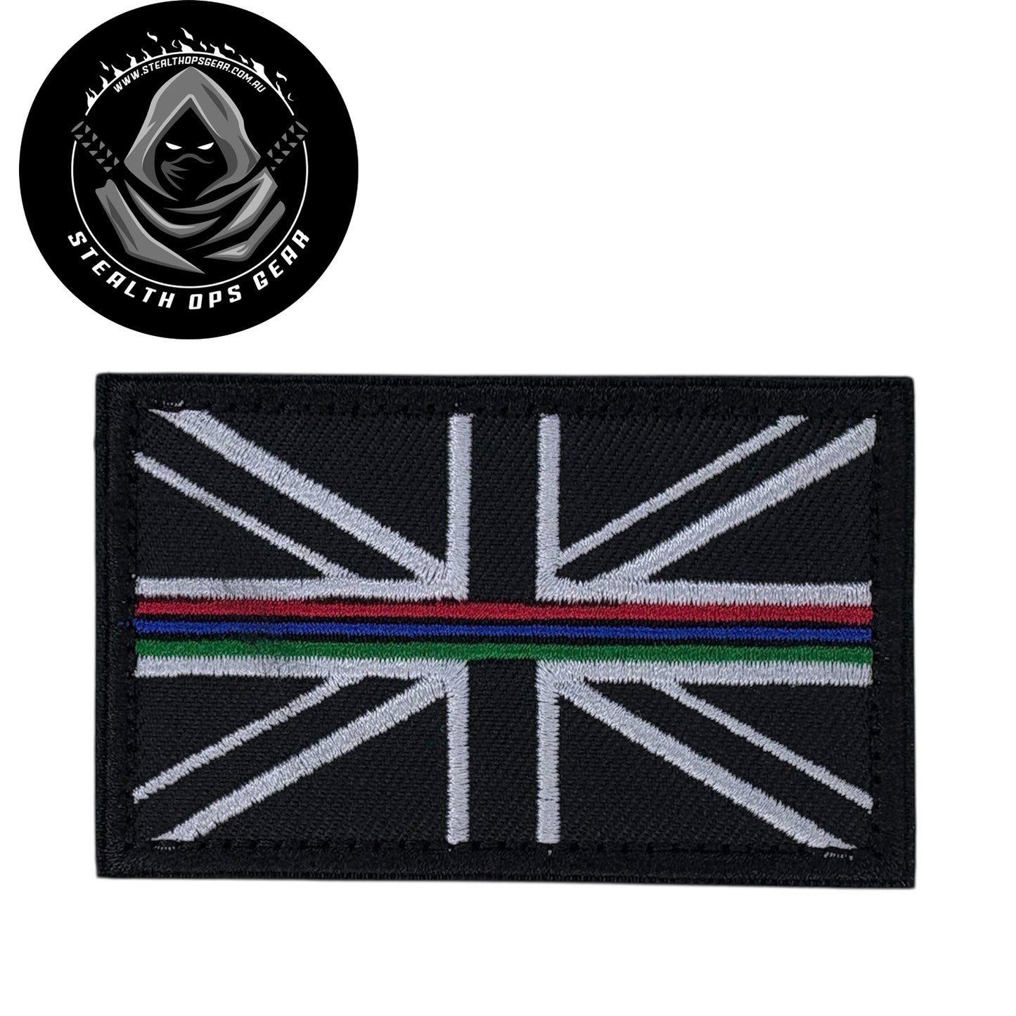 The UK Thin Blue Line Support Forces Embroidery Morale Patch , measuring 8x5cm, is a striking and durable addition to personalize your gear with style and toughness. Crafted with high-quality embroidery, this patch features a versatile Multicam pattern that blends seamlessly with various tactical and outdoor equipment www.moralepatches.com.au