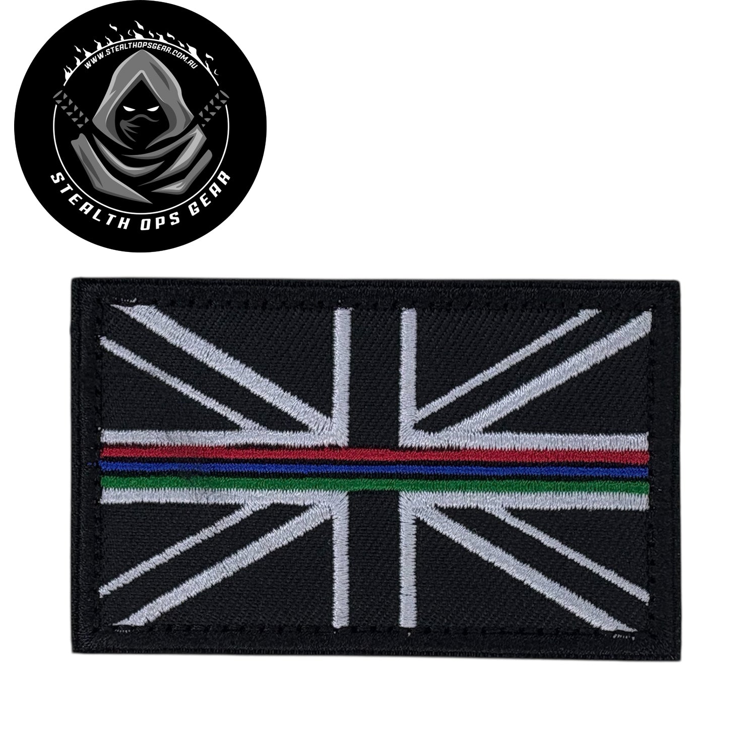 The UK Thin Blue Line Support Forces Embroidery Morale Patch , measuring 8x5cm, is a striking and durable addition to personalize your gear with style and toughness. Crafted with high-quality embroidery, this patch features a versatile Multicam pattern that blends seamlessly with various tactical and outdoor equipment www.moralepatches.com.au