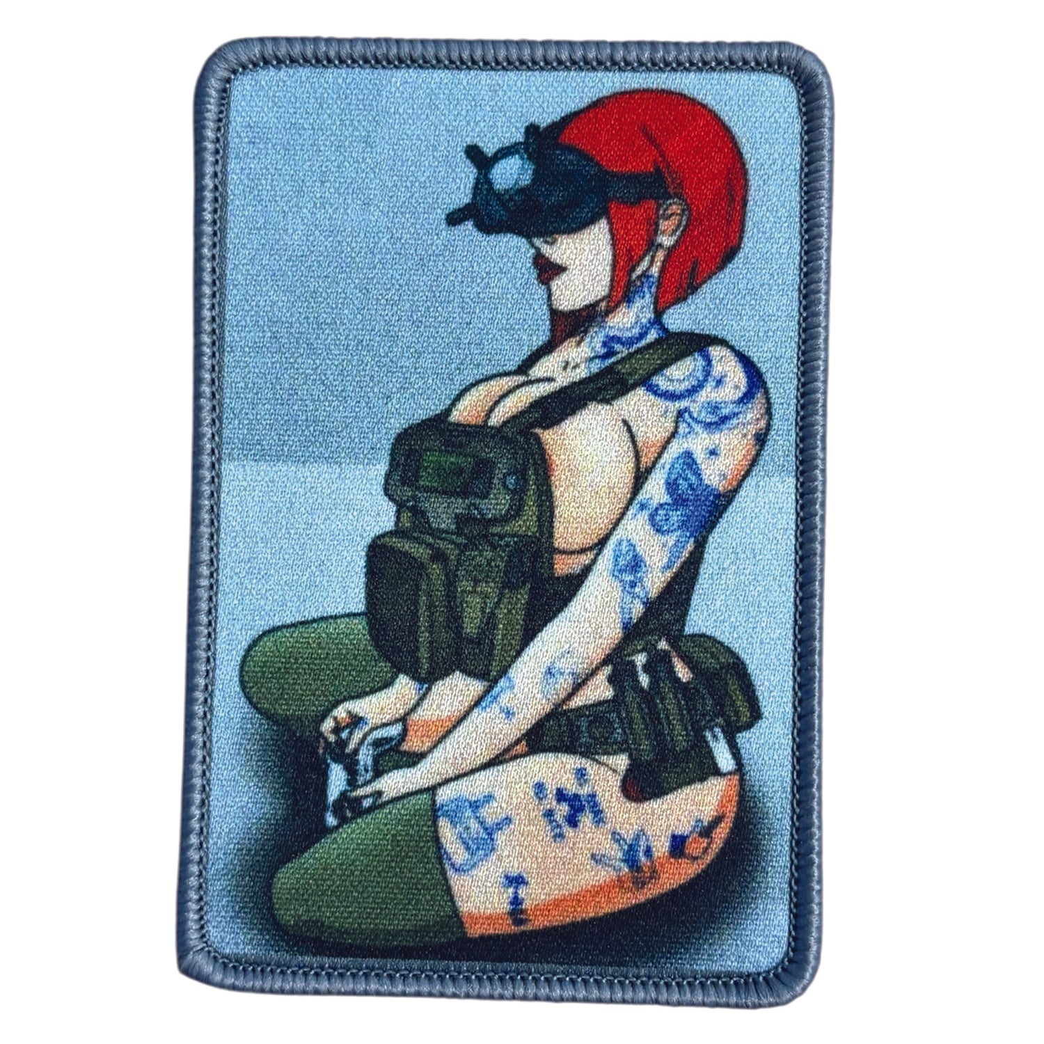 Unleash your creativity with the War Girl Embroidery Morale Patch Hook &amp; Loop! Measuring 9x6cm and featuring a beautifully embroidered design and secure hook &amp; loop backing, this patch is a must-have for any collector. www.moralepatches.com.au
