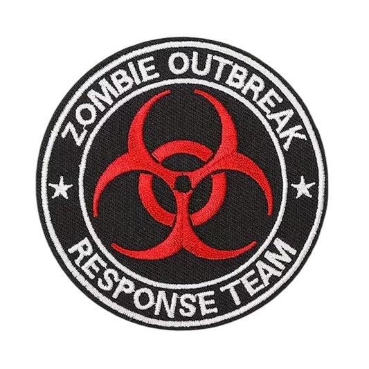 Zombie Outbreak Response Team Embroidery Morale Patch, measuring 8cm, is a striking and durable addition to personalize your gear with style and toughness. Crafted with high-quality embroidery, www.moralepatches.com.au