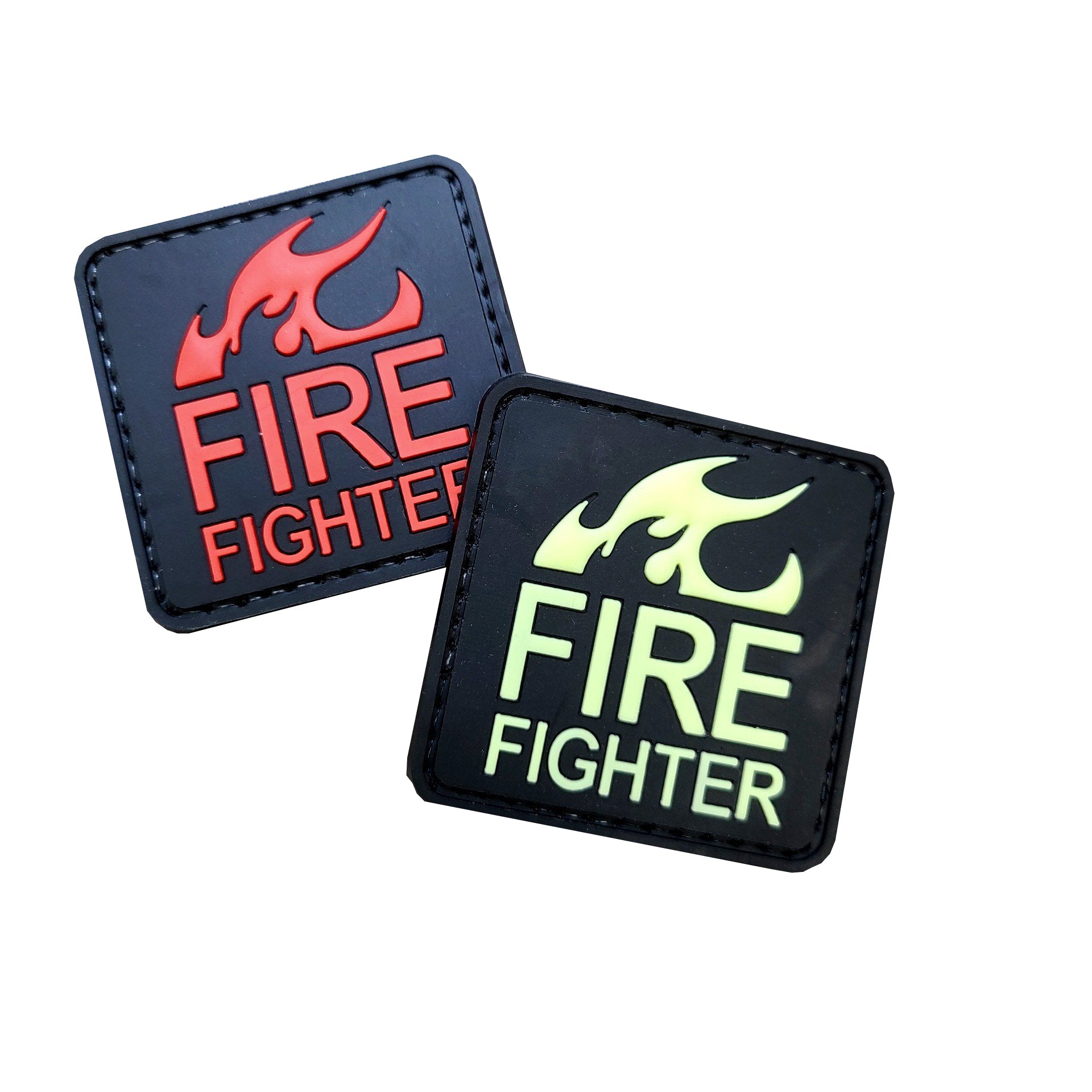 Fire Fighter PVC Patch Round Corner