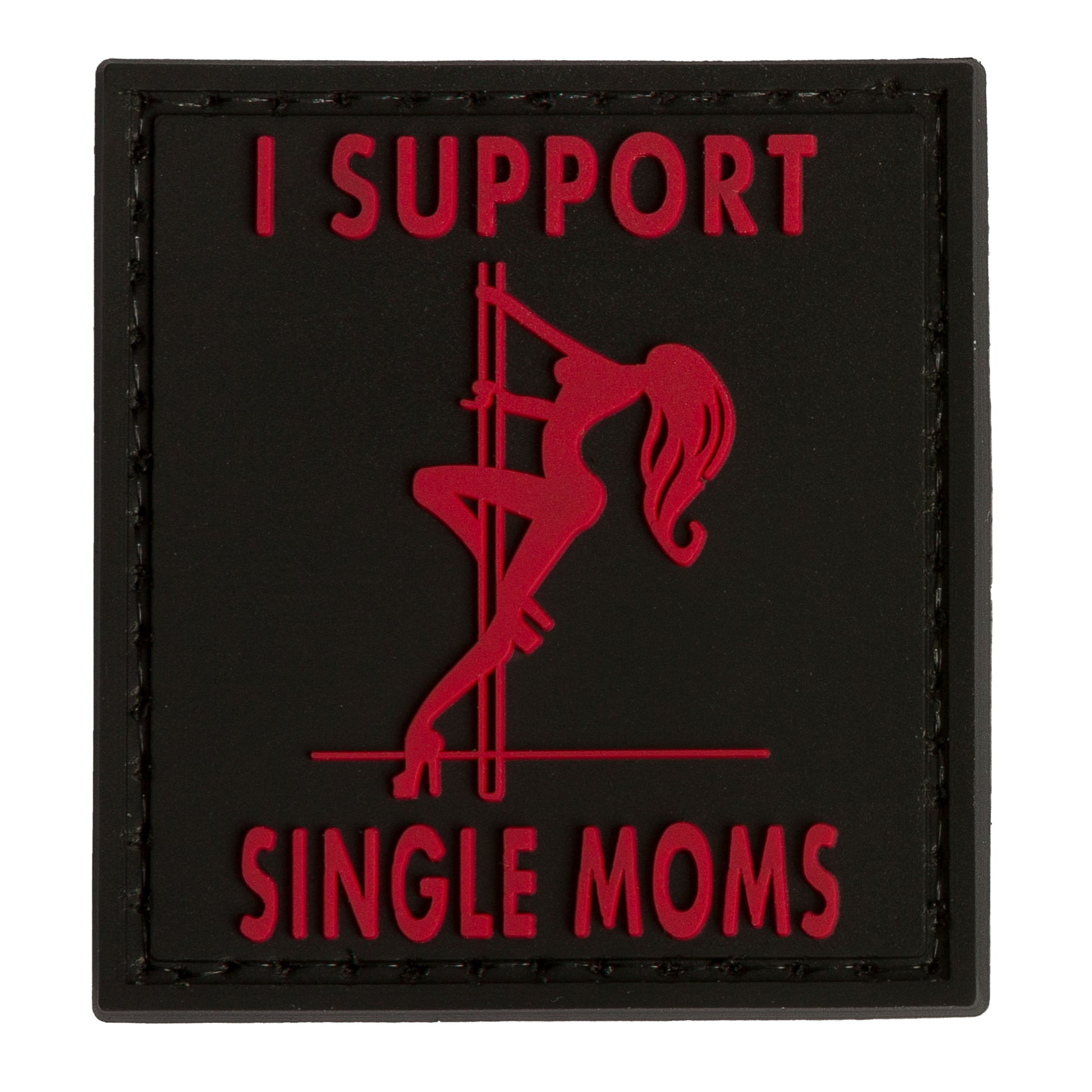 I support single moms PVC Patch, Velcro backed Badge. Great for attaching to your field gear, jackets, shirts, pants, jeans, hats or even create your own patch board.  Size: 5x5cm