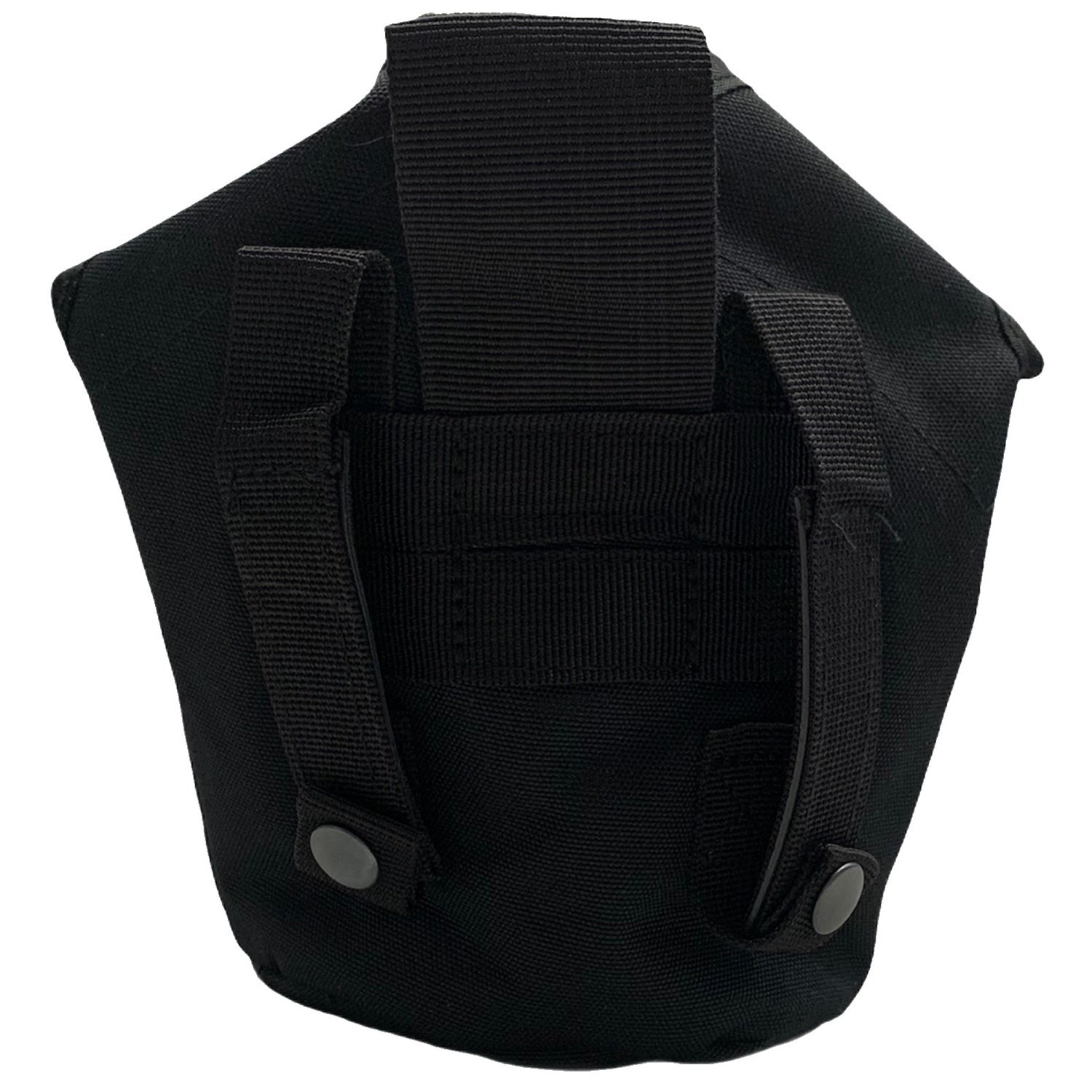 Can fit a kidney cup with a water bottle in the main pouch  Can fit a hexamine stove in the front pocket  Made from heavy duty 900D 2 coats PU fabric  MOLLE fittings  Heavy duty webbing  Drainage holes on base