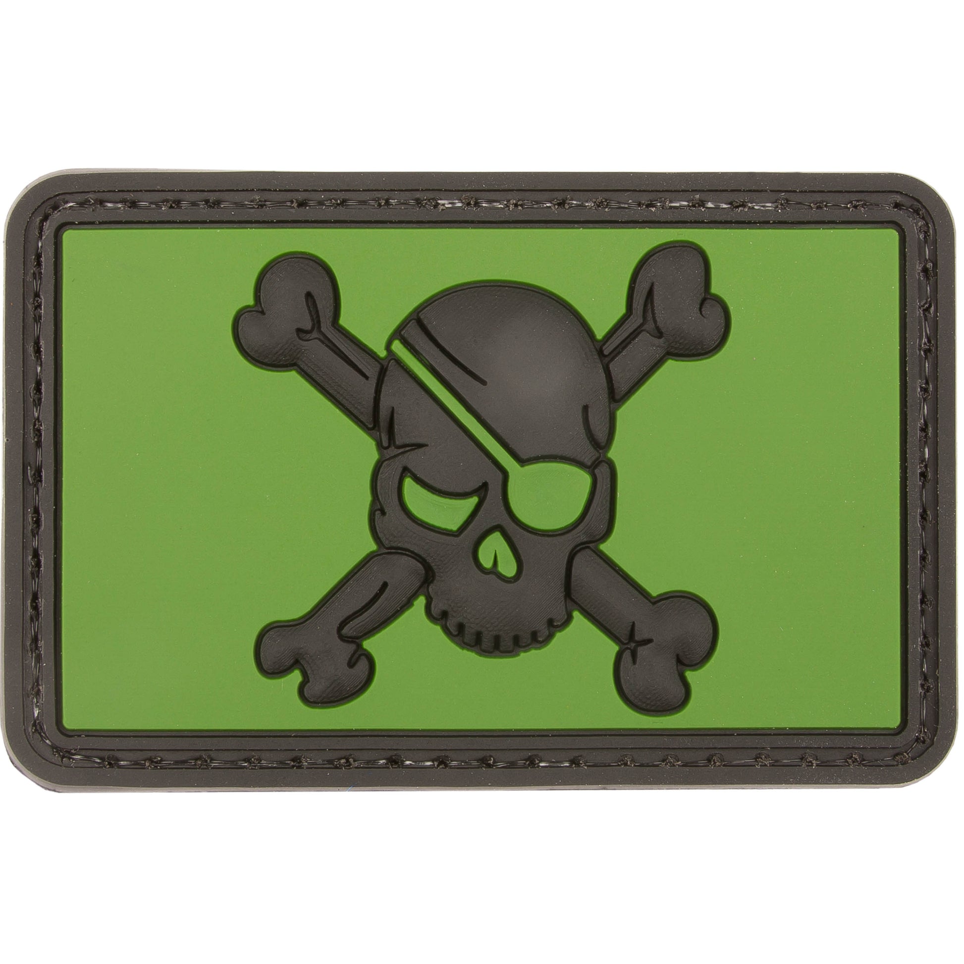 Pirate Skull Forest PVC Patch, Velcro backed Badge. Great for attaching to your field gear, jackets, shirts, pants, jeans, hats or even create your own patch board.  Size: 7.6x5cm