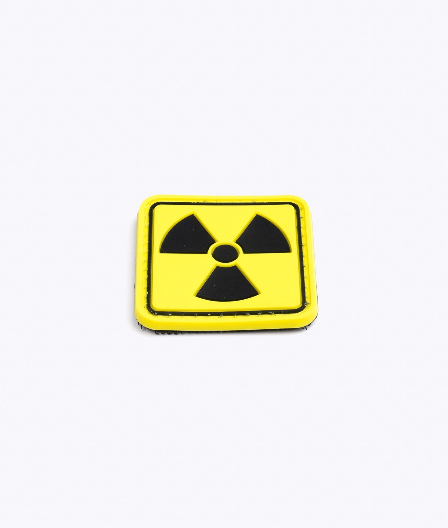 Biohazard Square PVC Patch Yellow and Black