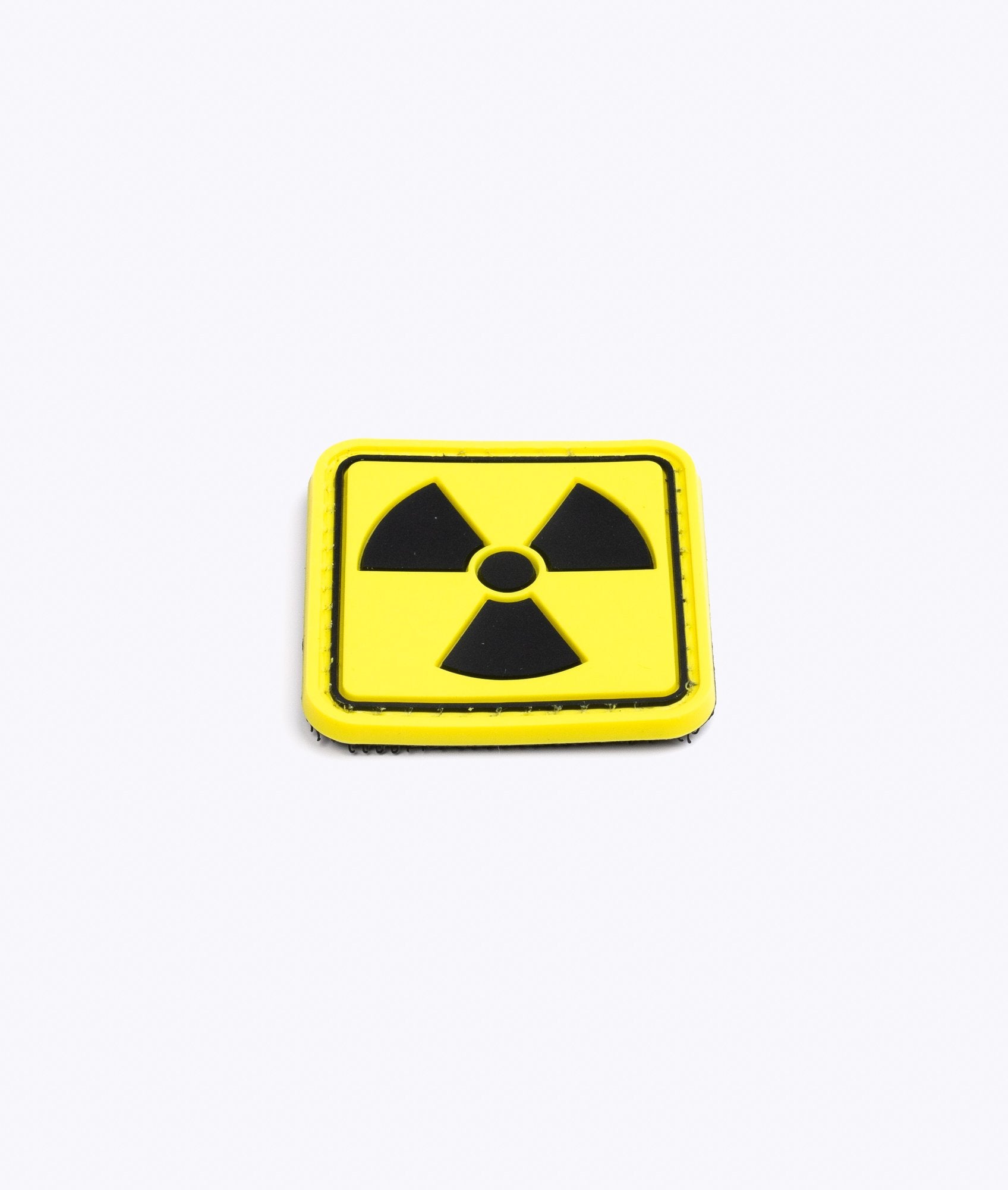 Biohazard Square PVC Patch Yellow and Black