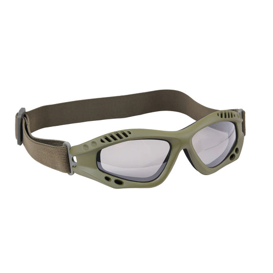 Lightweight and durable Rothco's Ventec Tactical Goggles feature a resilient shatterproof polycarbonate lens with an anti-scratch coating. 