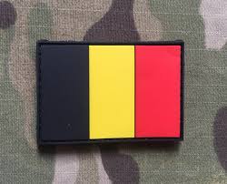 Belgium Flag PVC Patch