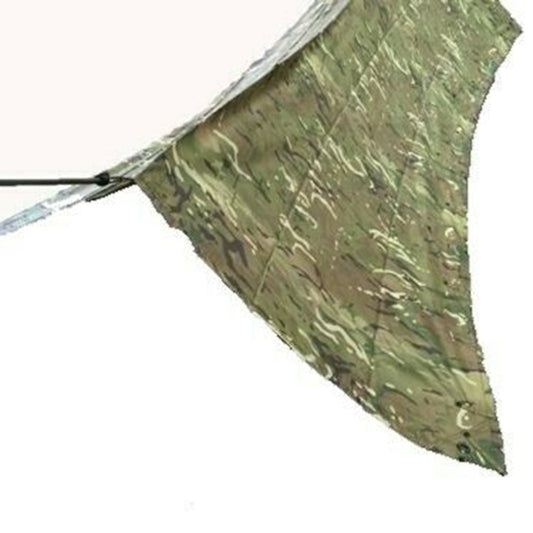 Made of 75D polyester taffeta  Water head rating 2000mm  Waterproof seams  Non-rust copper studs  Heavy duty webbing/reinforced stress points