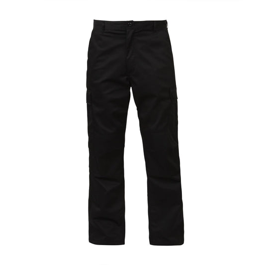 Relaxed Fit BDU Pants Feature A 1-Inch Wider Leg Opening Than Our Military-Style BDU Pants Zipper Fly Provides A Comfortable Fit That Supports A Full Range Of Motion Soft Yet Durable Material Composition Reinforced Seat And Knees For Enhanced Durability Adjustable Waist Tabs Enable You To Find The Perfect Fit – No Belt Necessary! 2 Front Slash Pockets 2 Cargo Pockets With Button Closures 2 Button Down Back Pockets 7 Belt Loops Drawstring Bottoms Enable Blousing Or Wearing Like Joggers