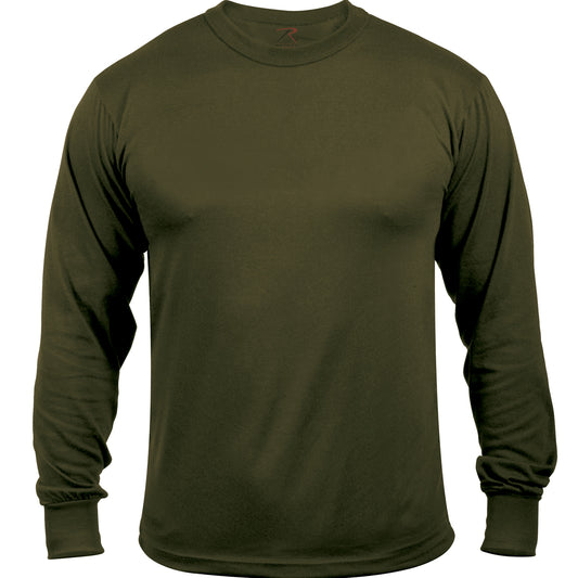 Rothco’s Moisture Wicking Long Sleeve Shirts make the perfect base layer beneath your uniform, tactical vest, or jacket. These military t-shirts are constructed with high-performance materials that reduce weight, enhance breath-ability, and wick away moisture to keep you dry.  www.moralepatches.com.au
