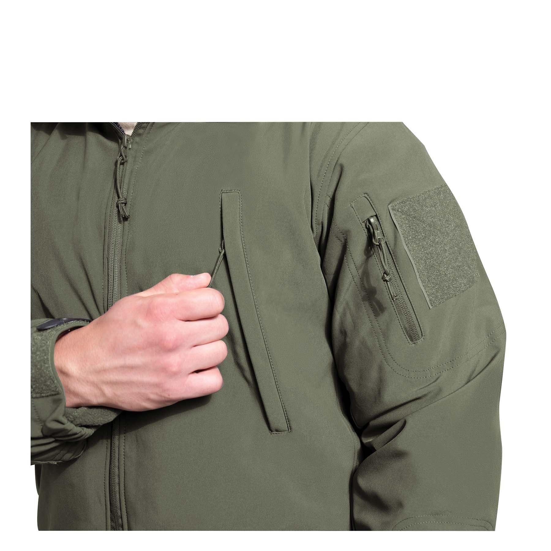 Rothco’s 3-in-1 Special Ops Soft Shell Jacket features a three-layer outer shell construction and removable inner fleece layer, making it three jackets in one! This complete all-weather tactical jacket deflects wind, wicks away moisture, and retains heat to keep you warm and dry.