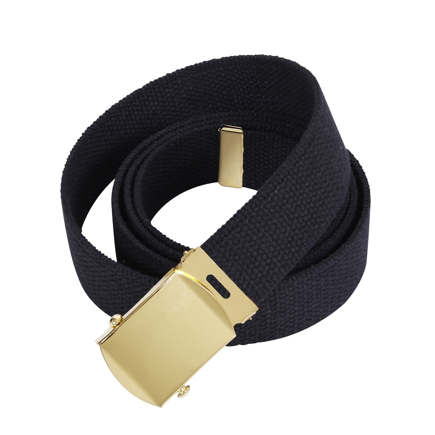 Resilient High-Density Cotton Canvas Material Fully Adjustable Up To 54 Inches - Easily Cut The Web For The Perfect Fit Secure Military Style Metal Buckle Keeps The Belt In Place Detachable Metal Buckle Allows The Military Belt To Be Customized Not Only For Length But Buckle Style As Well Web Belts Measure 1.25” Wide And Will Fit Your BDU Pants, Cargo Shorts, Uniform, Jeans And More!