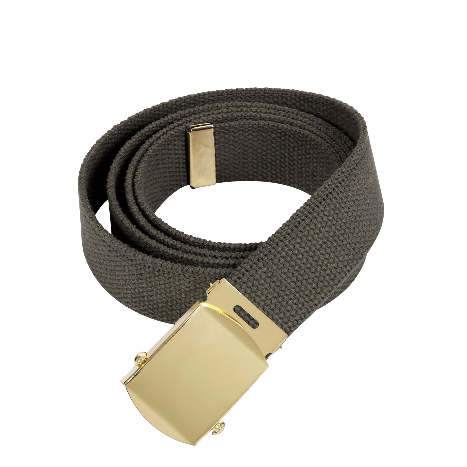 Resilient High-Density Cotton Canvas Material Fully Adjustable Up To 54 Inches - Easily Cut The Web For The Perfect Fit Secure Military Style Metal Buckle Keeps The Belt In Place Detachable Metal Buckle Allows The Military Belt To Be Customized Not Only For Length But Buckle Style As Well Web Belts Measure 1.25” Wide And Will Fit Your BDU Pants, Cargo Shorts, Uniform, Jeans And More!