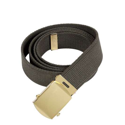 Resilient High-Density Cotton Canvas Material Fully Adjustable Up To 54 Inches - Easily Cut The Web For The Perfect Fit Secure Military Style Metal Buckle Keeps The Belt In Place Detachable Metal Buckle Allows The Military Belt To Be Customized Not Only For Length But Buckle Style As Well Web Belts Measure 1.25” Wide And Will Fit Your BDU Pants, Cargo Shorts, Uniform, Jeans And More!