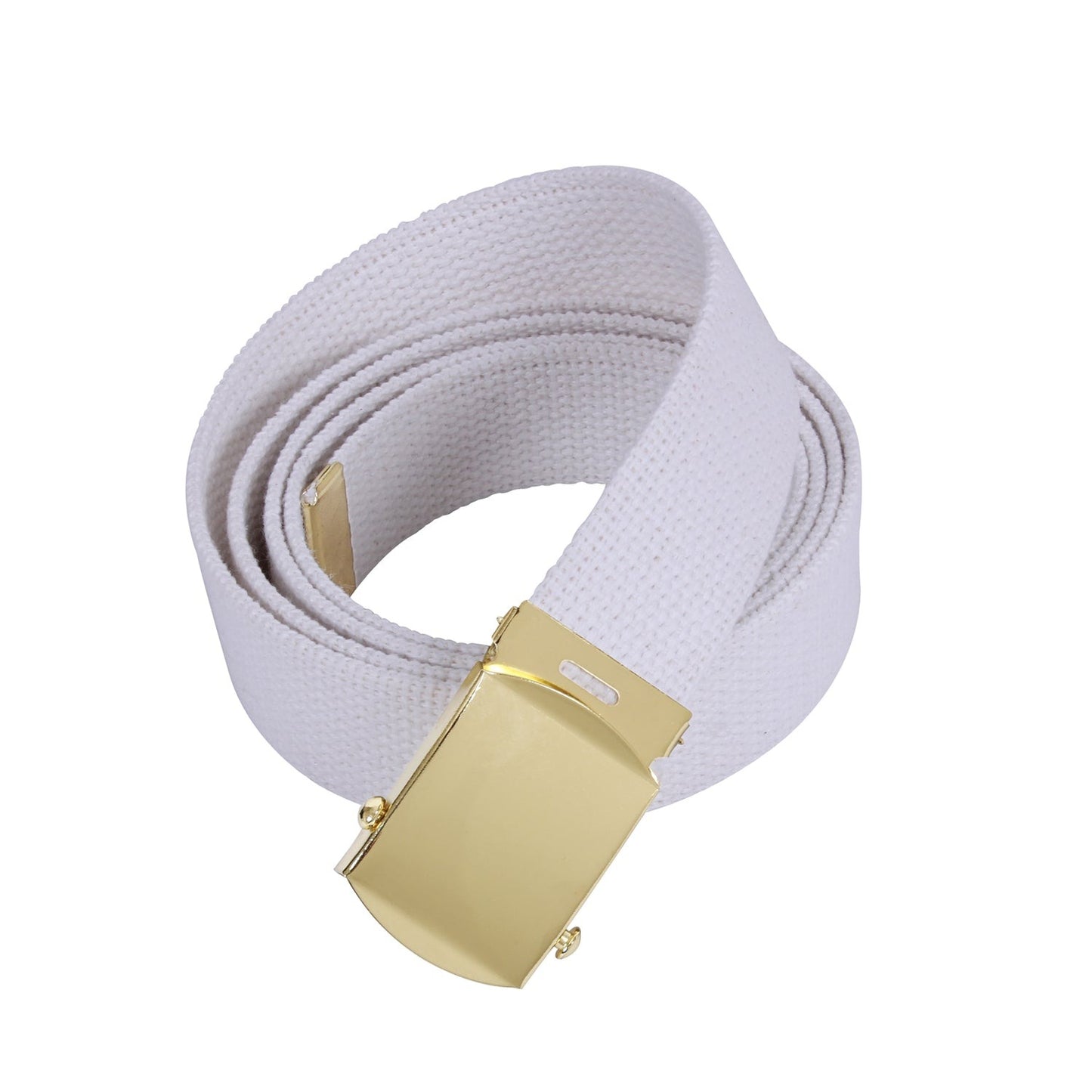 Resilient High-Density Cotton Canvas Material Fully Adjustable Up To 54 Inches - Easily Cut The Web For The Perfect Fit Secure Military Style Metal Buckle Keeps The Belt In Place Detachable Metal Buckle Allows The Military Belt To Be Customized Not Only For Length But Buckle Style As Well Web Belts Measure 1.25” Wide And Will Fit Your BDU Pants, Cargo Shorts, Uniform, Jeans And More!