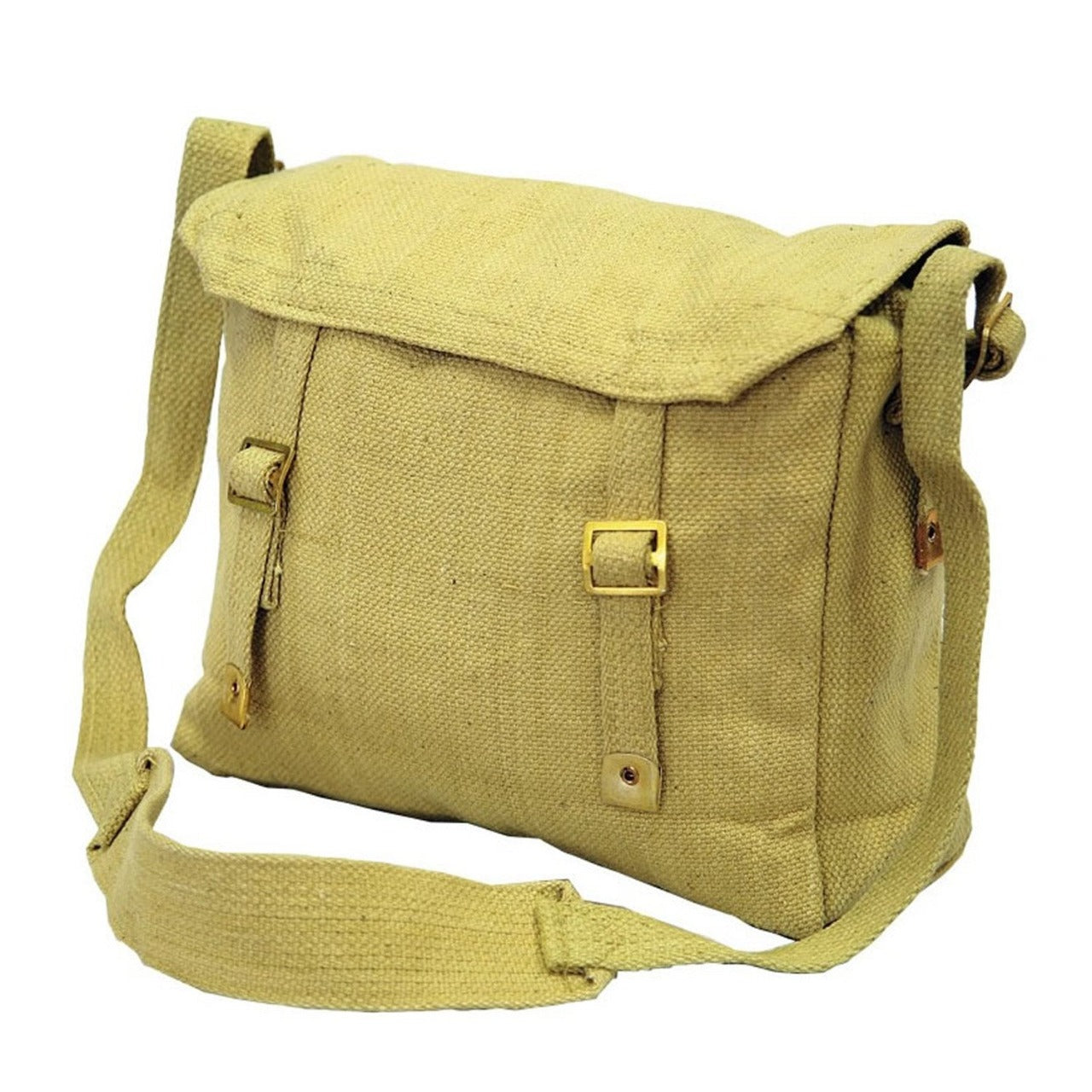 CANVAS SHOULDER BAG BLACK OR KHAKI