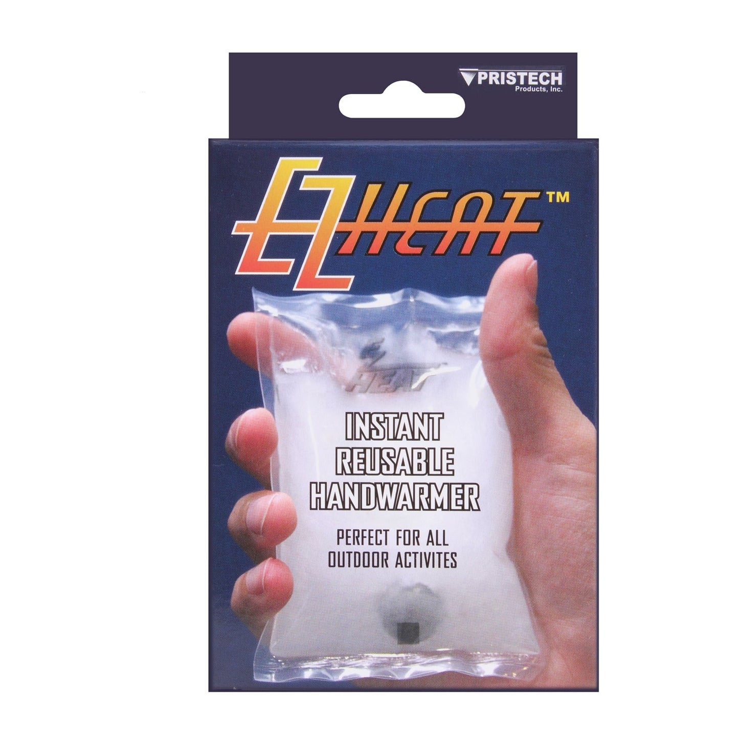 EZ Heat Handwarmer Will hold heat for 30-40 minutes. Produces up to 130F of heat in just 5 seconds. These handwarmers are great for the outdoors, camping or general cold weather.Ez Heat Handwarmer