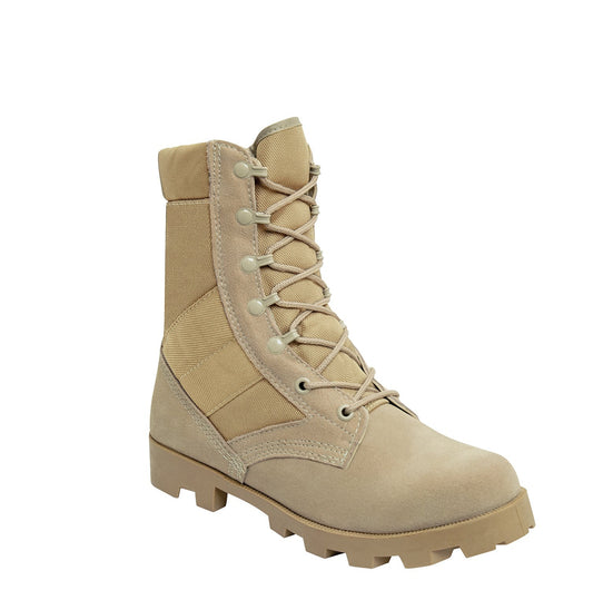 Looking for a military-style all-purpose boot built to sustain rugged environments? Rothco’s G.I. Type Speedlace Jungle Boot is designed like no other, providing optimum stability, grip, and protection for combat, combat training, and paintball and airsoft play. 