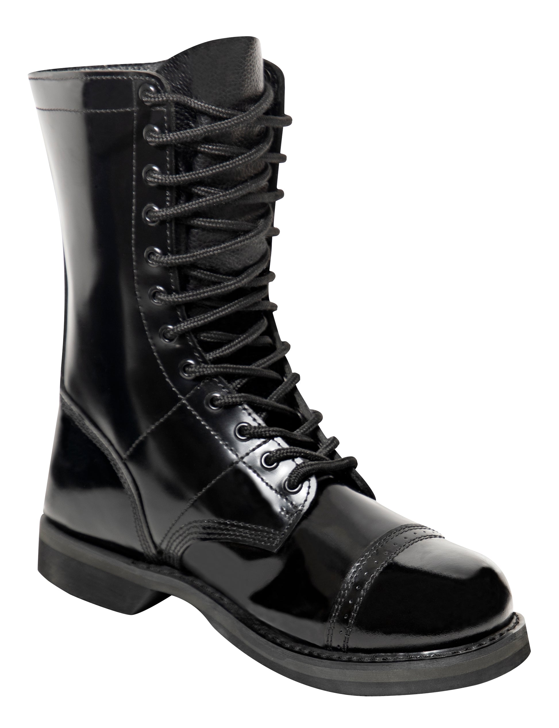   The ultimate pair of military jump boots! Rothco’s Leather Army Jump Boots are specifically designed to absorb impact, increase traction, and decrease moisture.       Cushioned Insole Aids In Protecting Your Feet By Reducing Impact From Jumping And Striking     Oil Resistant Beveled Outsole Provides Reinforced Grip For Better Traction While You Are On The Move