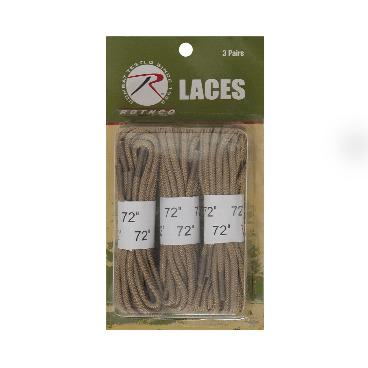Rothco’s Boot Laces are perfect for military, tactical, and law enforcement personnel and come in a convenient three-pack.   Boot Laces Are Perfect Replacement Laces For Any Tactical Boot Constructed With Long-Lasting Polyamide (Black Laces Are Made Of Nylon) Heat Formed Tips Prevent Fraying 3 Pairs Of Shoes Laces Per Package 72 Inches In Length