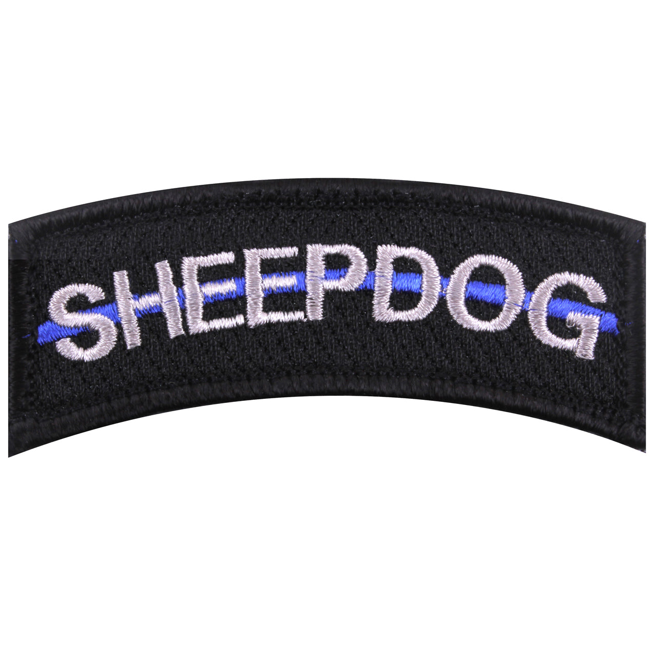 Thin Blue Line Sheepdog Morale Patch shows respect and support for Police and Law Enforcement Officials.       Thin Blue Line Sheepdog Morale Patch     Hook Back For Easy Attachment To Any Loop Field Item     Measures 1 1/4" X 3"     Made From 100% Cotton Thread     The Thin Blue Line Shows Respect And Support For Police And Law Enforcement Officials. www.moralepatches.com.au