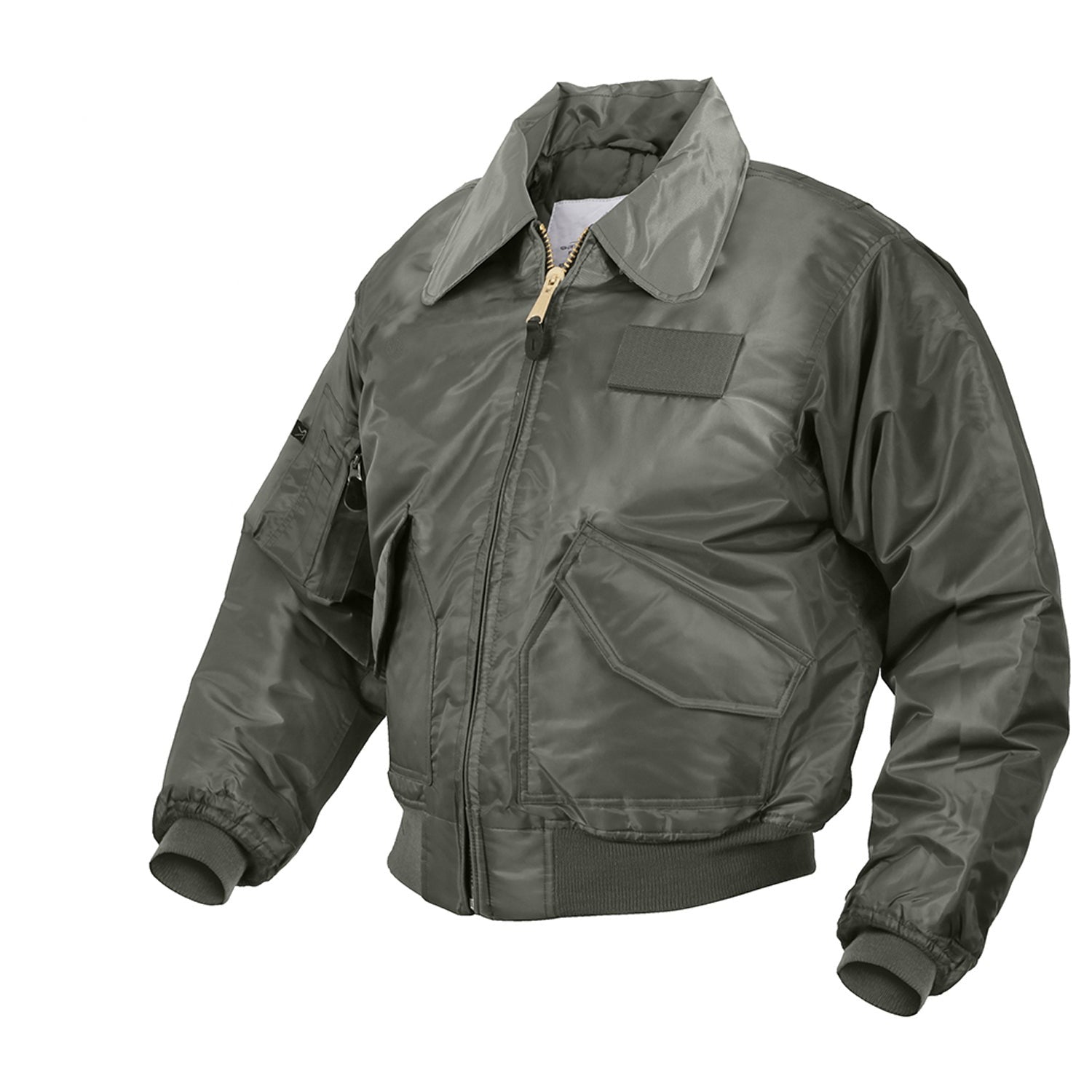 Rothco's CWU-45P (Cold Weather Uniform) Flight Jacket is designed with a water repelling nylon outer shell and a matching quilted polyester liner for optimal warmth; making this the ideal cold weather jacket you can own.