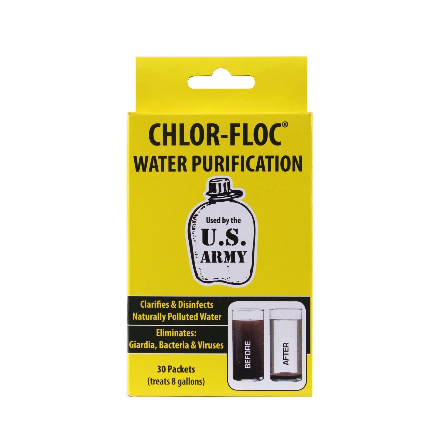 Rothco 7741 Chlor-floc Military Emergency Water Purification Powder – 6 Packets