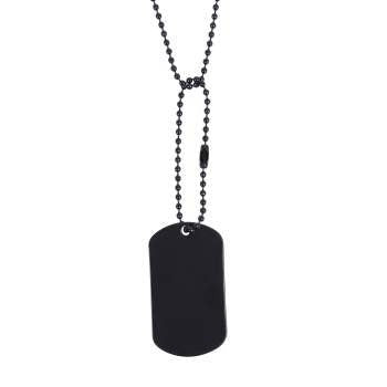 Dog tags are blank for imprinting and are offered in a variety of colors.  Blank Dog Tags For Imprinting Stainless Steel Material Available In A Variety Of Colors