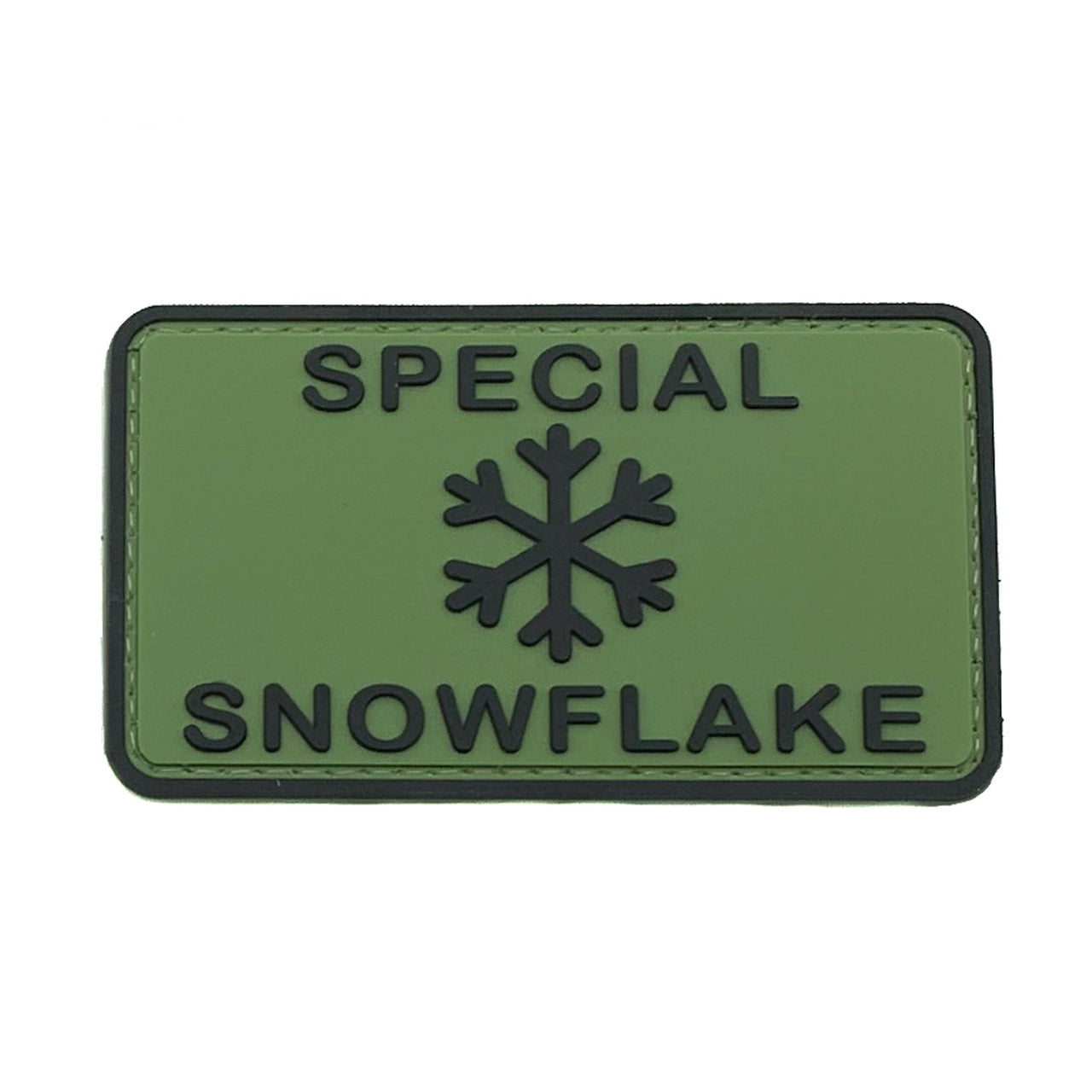 Special SnowFlake PVC Patch Olive Green – Morale Patches Australia