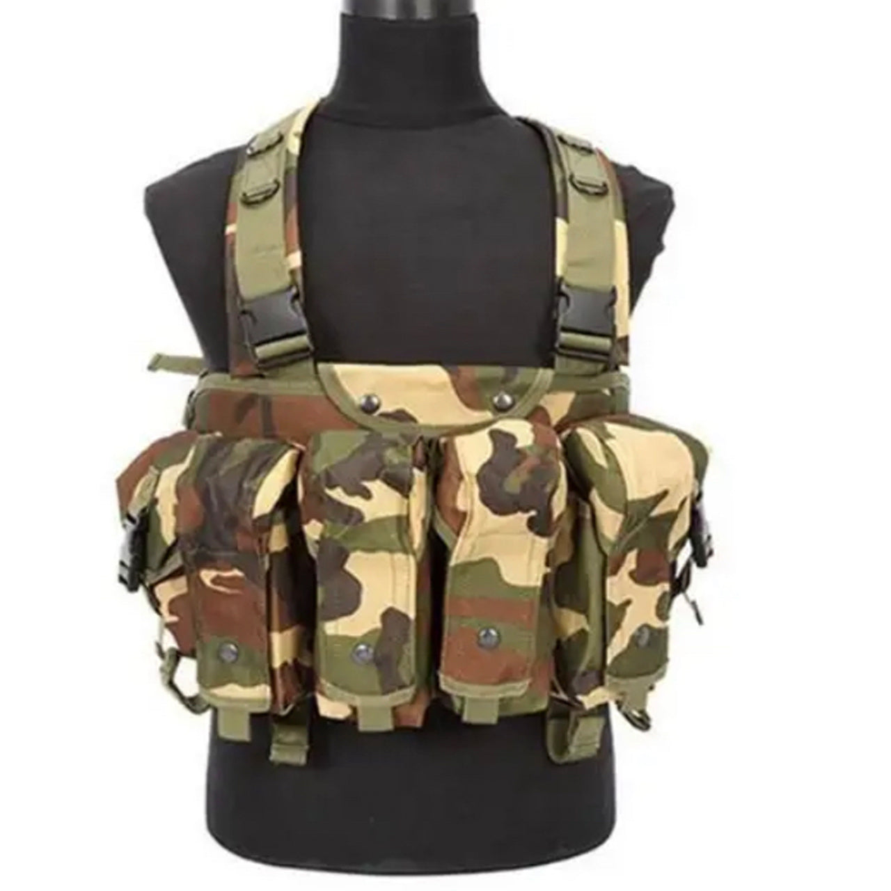 Assault Vest Lightweight The multi-functional assault MOLLE system combat vest is made of 600D waterproof oxford cloth. The fabric has high precision and strong functionality which is more suitable for outdoor activities. Great for Military, cadets, airsoft and other outdoor activities www.moralepatches.com.au