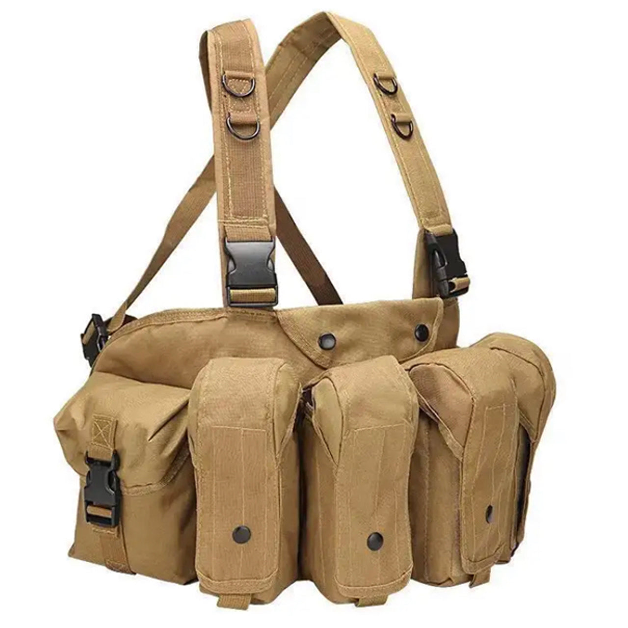 Assault Vest Lightweight The multi-functional assault MOLLE system combat vest is made of 600D waterproof oxford cloth. The fabric has high precision and strong functionality which is more suitable for outdoor activities. Great for Military, cadets, airsoft and other outdoor activities www.moralepatches.com.au