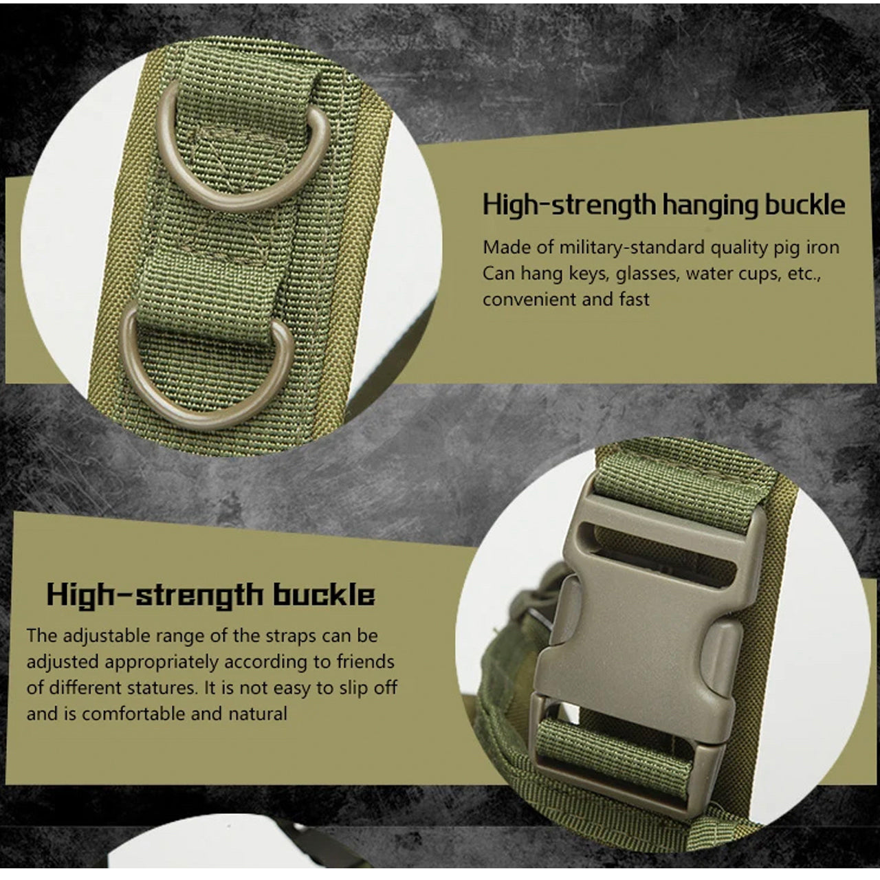 Assault Vest Lightweight The multi-functional assault MOLLE system combat vest is made of 600D waterproof oxford cloth. The fabric has high precision and strong functionality which is more suitable for outdoor activities. Great for Military, cadets, airsoft and other outdoor activities www.moralepatches.com.au