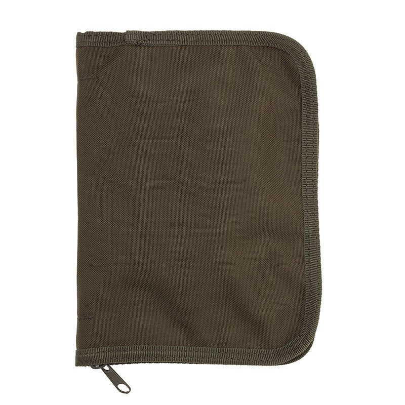 The VALHALLA folder cover is designed for the RITR ring binder and side opening notebooks.  The all-purpose pockets make it easy to organize your small field essentials and safeguard your binder. While easily storing and accessing your writing instruments. The rugged 1000Denia material and strong zip protects your notes from everything mother nature throws at you.
