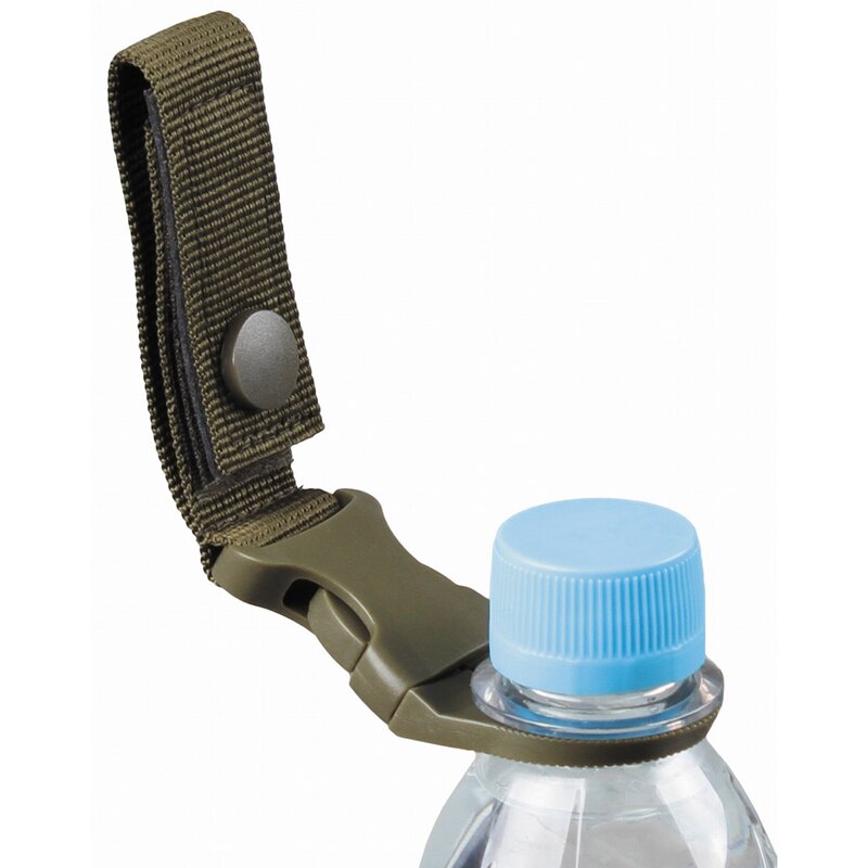 Connect this to your belt, webbing, pack or vest  Easy release sytem for fast hydration  Definitely a must for military, cadets, hiking, camping, fishing and hunting