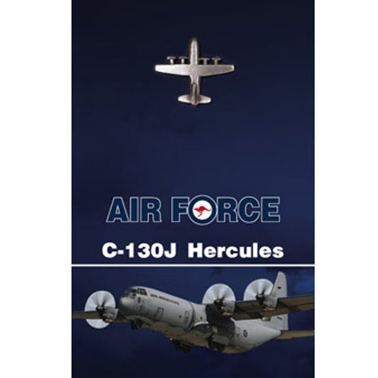Get the quality C-130J Hercules Lapel Pin in today. This 25mm nickel-plated lapel pin is a masterful 3D lapel pin, with a butterfly clasp on the back and comes on a presentation card.  Own this fantastic lapel pin today.  Specifications:  Material: Nickel-plated Colour: Silver Size: 25mm www.moralepatches.com.au