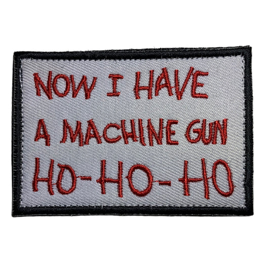 Now I have a Machine Gun Patch Hook & Loop.   Size: 8x5cm  HOOK AND LOOP BACKED PATCH(BOTH PROVIDED) www.moralepatches.com.au