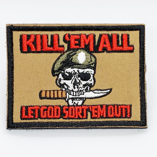 Kill Em All Patch Hook & Loop www.moralepatches.com.au