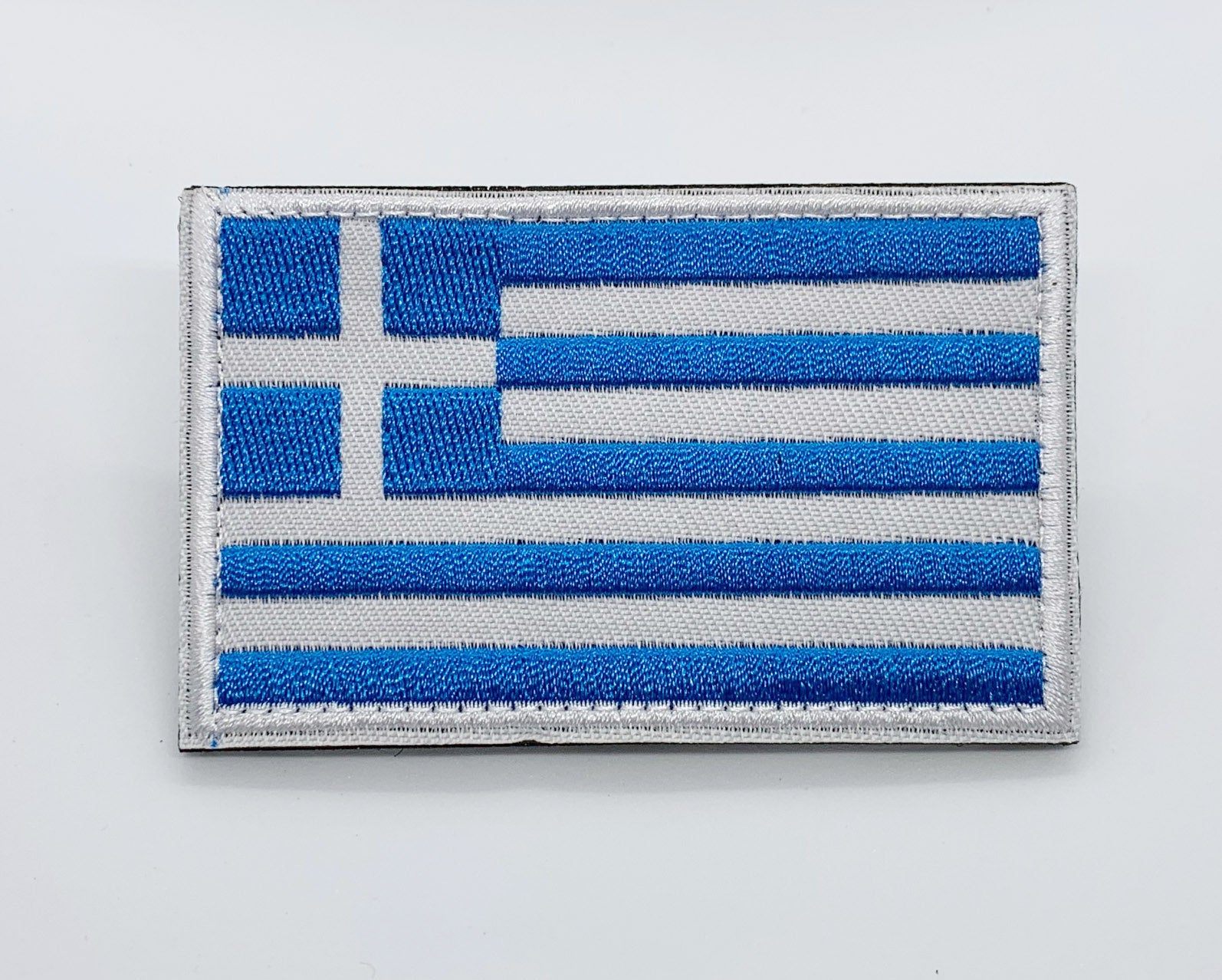 Greek Flag Patch Hook & Loop