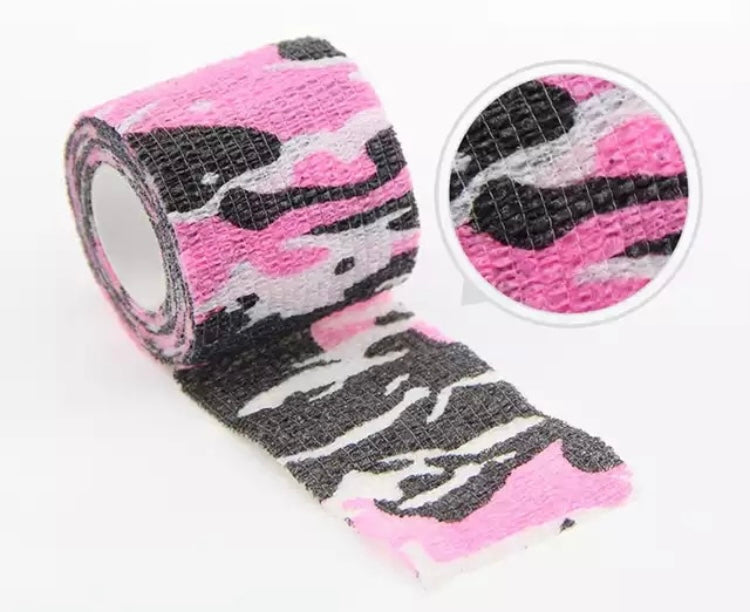 Reduces glare or shine of objects Reusable Protects your equipment and improves grip Ideal for covering all gear including tools, torches, weapons, etc. Tapes can be used as bandages 4.5m (After-stretch) the roll looks really small until you use it Width: 7.5cm Length 4.5m