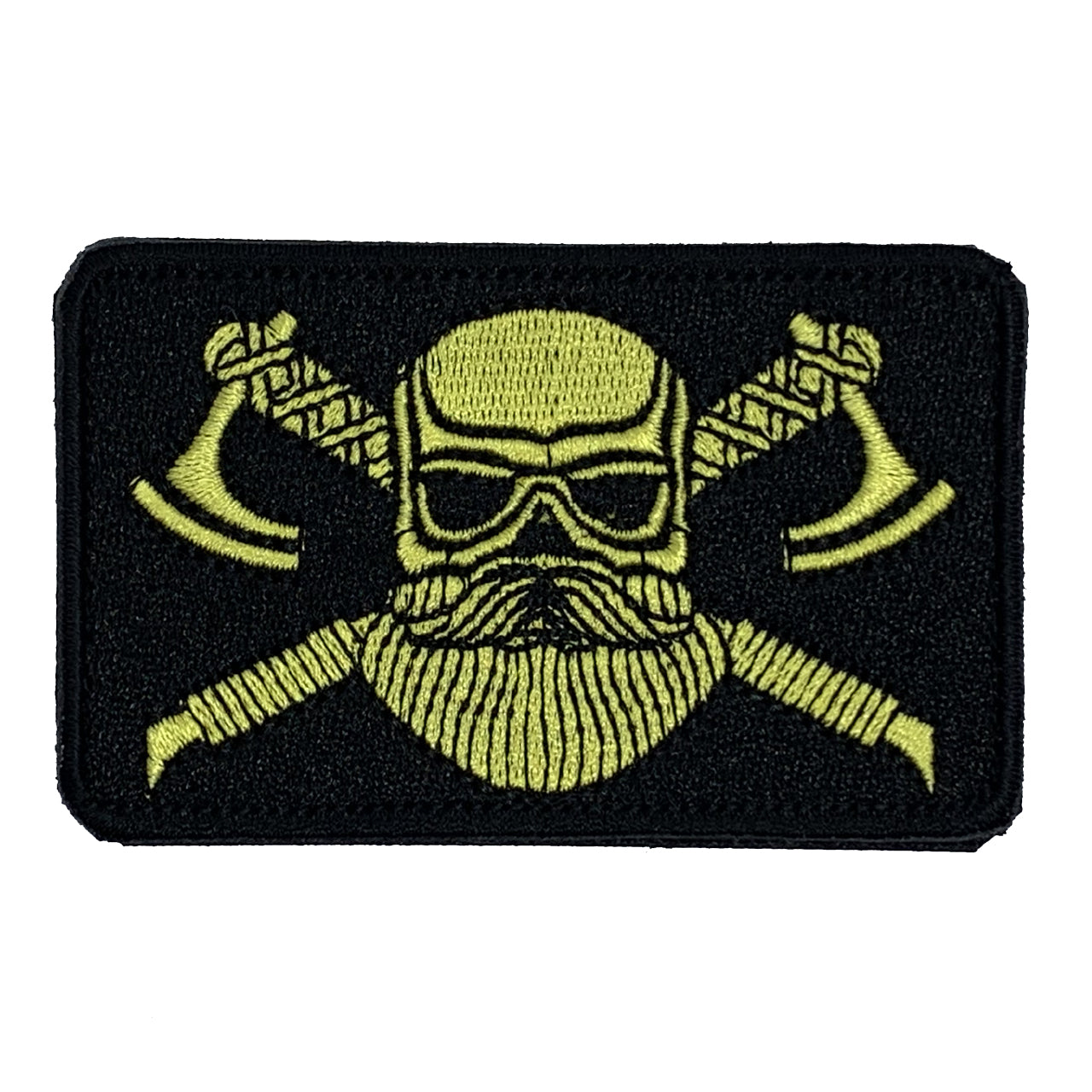Viking Axes Velcro Backed Patch Size: 8x5cm by www.moralepatches.com.au