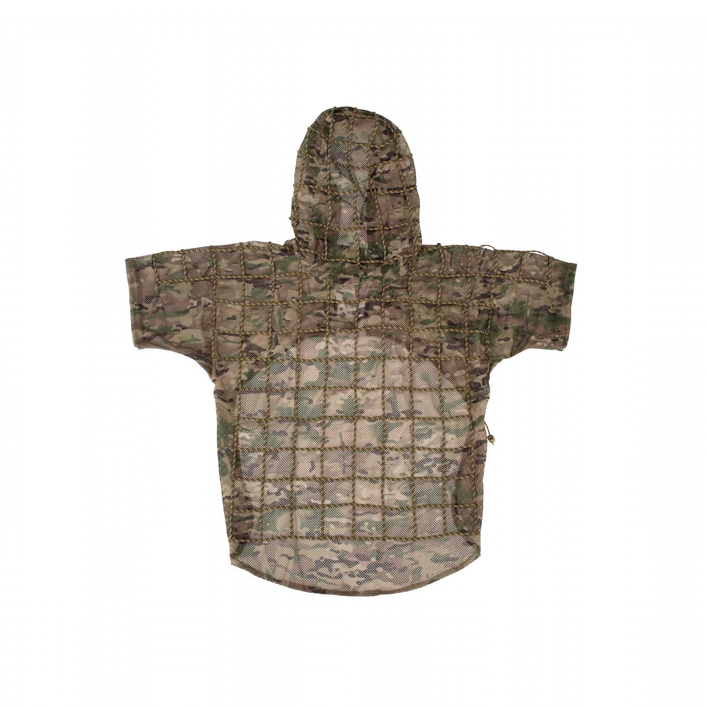 The Ghillie suit is designed for Military and Law Enforcement who require visual camouflage and concealment. It features an integrated hood and wide 550 cord grid work for garnish and foliage attachment. www.moralepatches.com.au