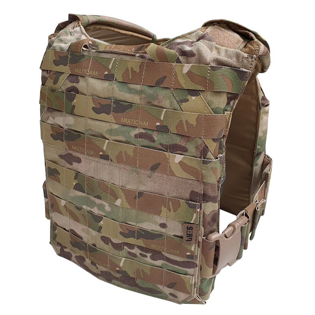 The Plate Hanger comes with a low profile skeletal cummerbund, the 2-row design of the Skeletal cummerbund allows correct height adjustment of the front and back plates while eliminating uncomfortable cutting into the arm pits and lateral muscles that is common among other MOLLE & Skeletal cummerbunds. The Skeletal cummerbund can be self-adjusted while being worn/on the move via the front draw tensioning strap. Fastex clip for quick Don/Doff.  www.moralepatches.com.au
