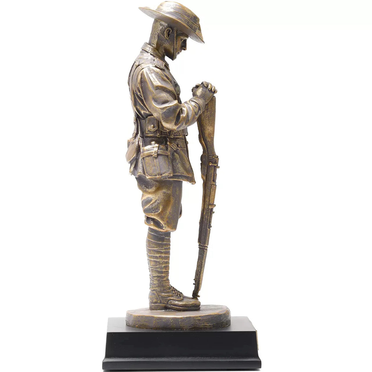 Resting on Reversed Arms Digger Figurine - Collectors Gold Edition www.moralepatches.com.au