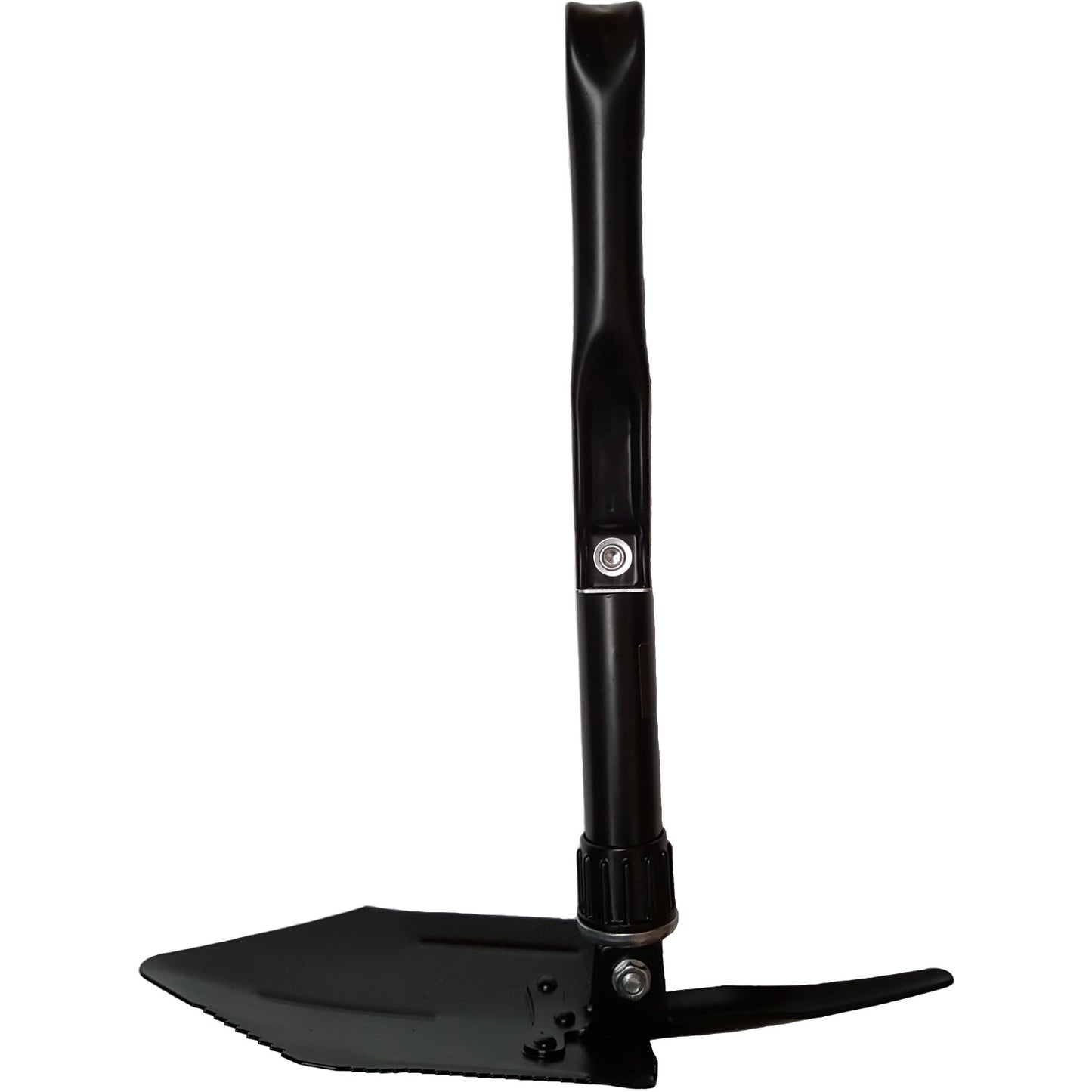 It's a great tool to take camping or add to your cadet field kit  Ergonomically designed handle  3 stage fold up with lock mechanism  Shovel  Emergency saw  Folding pick  Carry bag included